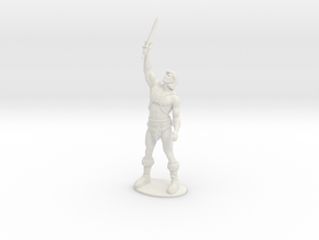 He-Man Miniature in White Natural Versatile Plastic: 1:55