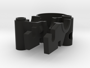 V1.2_Shell_Top in Black Natural Versatile Plastic