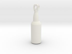 Beer Bottle in White Natural Versatile Plastic