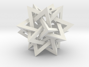 Intersecting Tetrahedra in White Natural Versatile Plastic