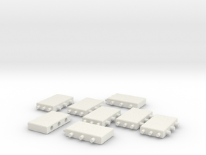 Building Blocks for MODULO - Set1 in White Natural Versatile Plastic