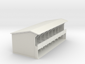 Storage Shed - N Scale in White Natural Versatile Plastic