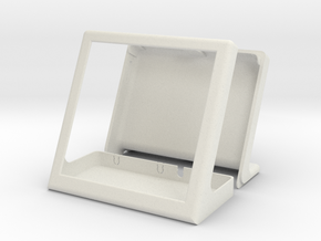 Case for HyperPixel 4.0 Square Touch (Pi zero) in White Natural Versatile Plastic