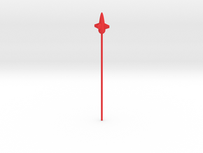 Bug Rocket Lance Type S in Red Processed Versatile Plastic: Small