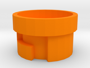 Modulus Barrel Adapter Mark I for Nerf Rush-40 in Orange Processed Versatile Plastic