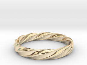 Twisted Torus Ring in 14K Yellow Gold: 5 / 49