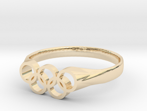 Tom Daley's Ring - Plastics & Plated in 14k Gold Plated Brass: 3 / 44