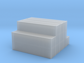 40ft Container Pile #1 in 1/350 in Tan Fine Detail Plastic