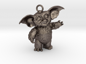 Gremlins Gizmo Charm Pendant in Polished Bronzed-Silver Steel