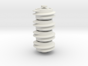 16Z wormgear, 4 piece set in White Natural Versatile Plastic