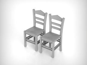 Greek Chair 1:35 Scale in Tan Fine Detail Plastic