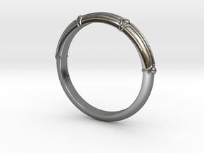 WR-STACK-S08-D002 Stack Rings for Women in Polished Silver: 8 / 56.75