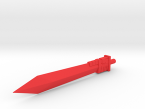 Grimsword shapeways version in Red Processed Versatile Plastic
