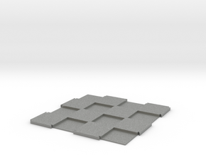 Expandable Chess Board 4x4 with 1" Squares in Gray PA12
