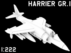 1:222 Scale Harrier GR.1 (Loaded, Stored) in White Natural Versatile Plastic