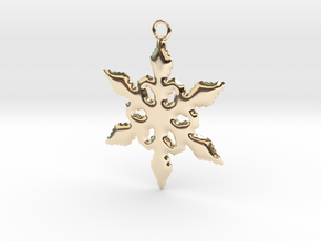 as a snowflake, i fall for you every day in 14k Gold Plated Brass