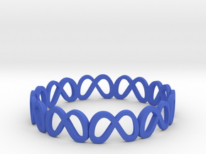 Metaverse bracelet in Blue Processed Versatile Plastic: Large
