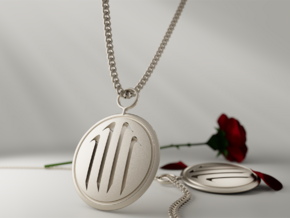 Jhin Pendant in Polished Bronzed-Silver Steel