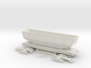 HO/OO ICI bogie hopper wagon "Hector" Bachmann v1 in White Natural Versatile Plastic