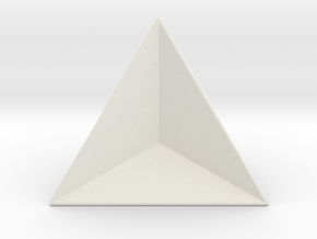 Central Division of a Tetrahedron (large) in White Natural Versatile Plastic