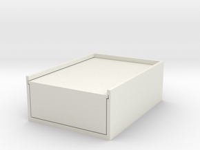 Card Box in White Natural Versatile Plastic