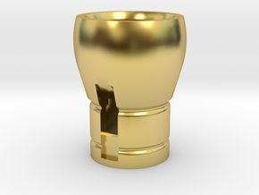Drop10 - Paintball 10 round tube loader in Polished Brass