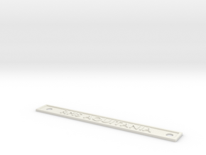 RMS Aquitania - Large size name plate. in White Natural Versatile Plastic