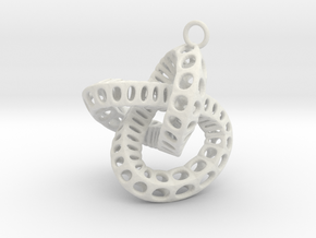 perforate torus earring 1 in White Natural Versatile Plastic