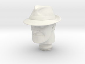 Mego Dick Tracy WGSH 1:9 Scale Head in White Natural Versatile Plastic