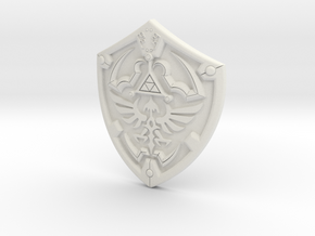 Legend of Zelda - Links Shield in White Natural Versatile Plastic