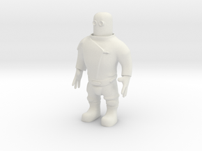 Spaceman (28mm) in White Natural Versatile Plastic
