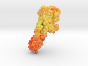 Serotonin Receptor 5-HT2B Psilocybin Complex 4IB4 in Glossy Full Color Sandstone: Extra Small