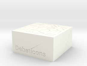 Debaticons - Box top in White Processed Versatile Plastic