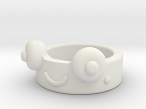 Froggy Ring in White Natural Versatile Plastic: 13 / 69