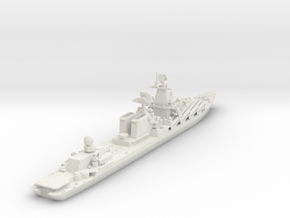 1/600 Slava Missile Cruiser in White Natural Versatile Plastic