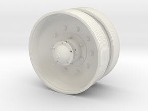1/10 T34-roadwheel_dished_with_notire in White Natural Versatile Plastic