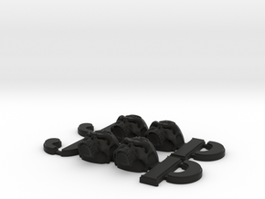 #CuzitsCustom Zombie Skulls Emblem - TJ-Willys in Black Natural Versatile Plastic