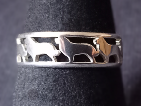 Leonberger ring  in Polished Silver: 5 / 49