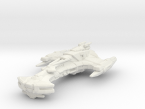 Klingon Bortasqu' Class 1/20000 in White Natural Versatile Plastic