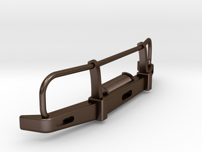 Bullbar for 4WD like Toyota Hilux 1:10 Scale in Polished Bronze Steel