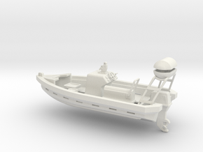 Merlin-615 Fast rescue boat - 1:50  in White Natural Versatile Plastic