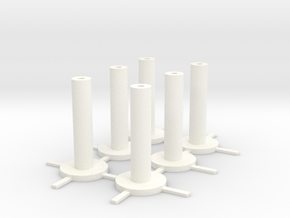 LongSpindle in White Processed Versatile Plastic