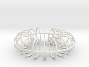 Ring-o-rings (1mm) in White Natural Versatile Plastic