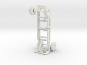 1:18 Scale 2-Wheel Dolly/Hand Truck (2-Pack) in White Natural Versatile Plastic