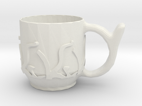 antler_cup in White Natural Versatile Plastic: Medium