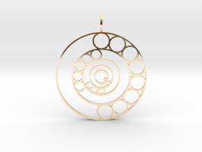 Song of the Spheres (Flat) in 14k Gold Plated Brass