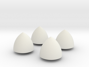 Solid of Constant Width - Set of 4 in White Natural Versatile Plastic