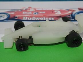 HO 1986 Indy Car March in White Natural Versatile Plastic