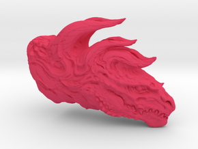 Dragon Head in Pink Smooth Versatile Plastic