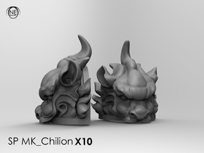 Shoulderpads mk-chilion x10 in Tan Fine Detail Plastic